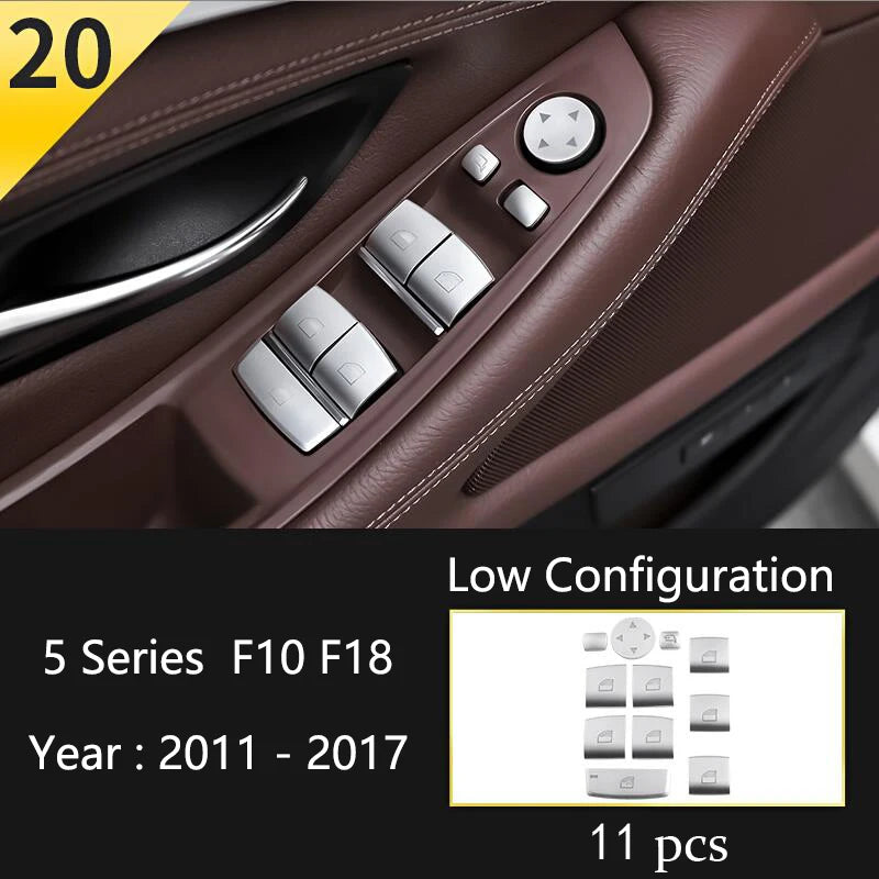 BMW F10 F18 Interior Button Panel Trim Stainless Steel Cover 20 Type – Car Accessories | MotorWorld Marketplace