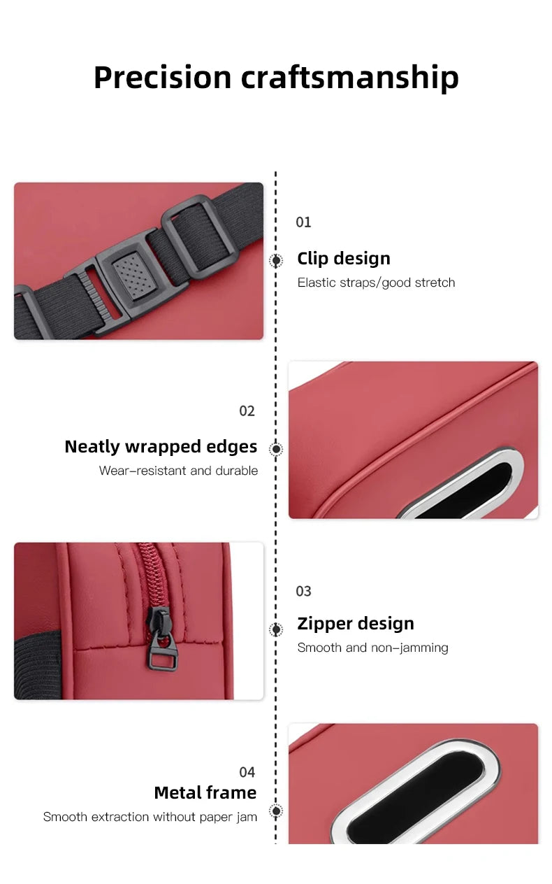 Premium Leather Tissue Holder for Jaguar