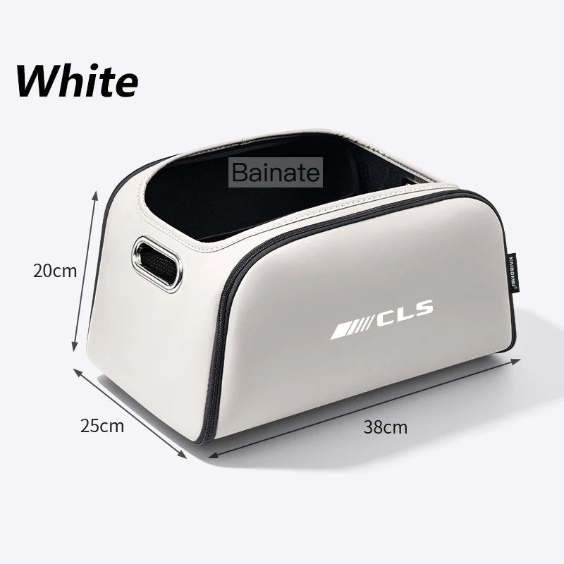 Mercedes CLS C218/C219 Trunk Storage Box – Leather, Pro Fit White – Car Accessories | MotorWorld Marketplace