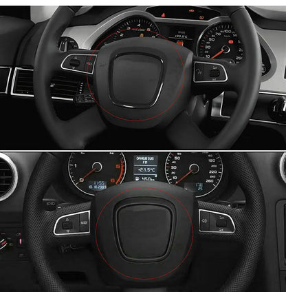 Audi Steering Wheel Logo Frame Trim | A4 A6 Q5 Q7 S3 A5 1Pc