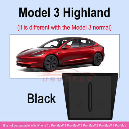 Wireless Charger Pad for Tesla 3/Y/S/X 2022-2024