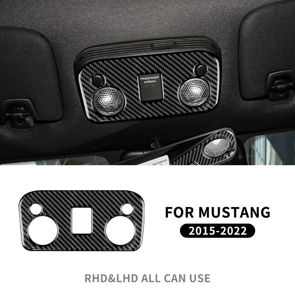 Real Carbon Fiber Interior Trim for Ford Mustang 2015-2023 14 Soft Carbon – Car Accessories | MotorWorld Marketplace