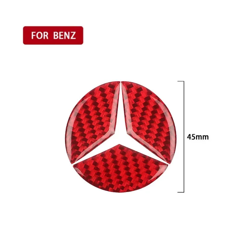 Carbon Fiber Red Steering Wheel Trim for Benz CLA GLA C E 16-19 Red S S – Car Accessories | MotorWorld Marketplace