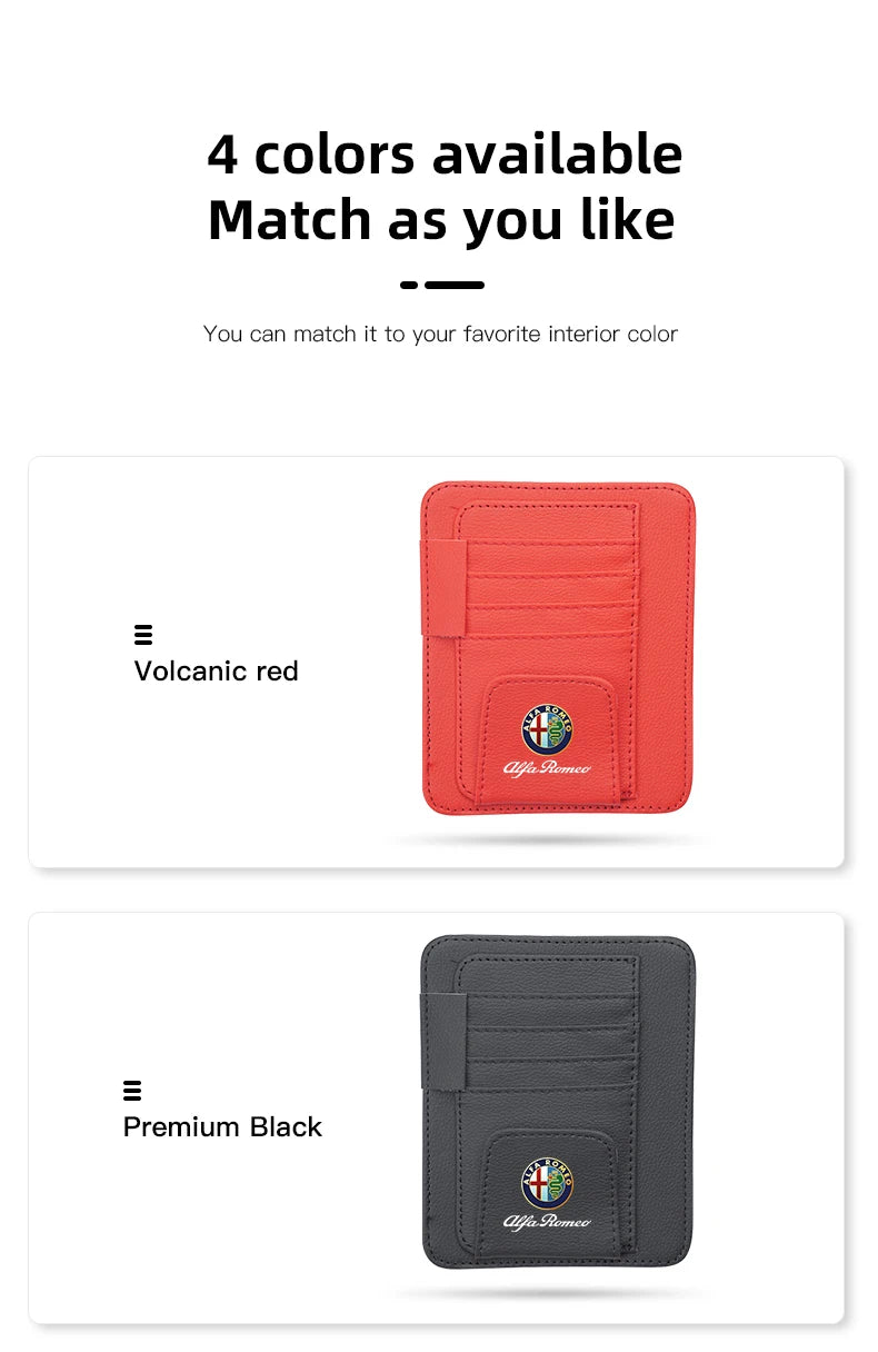 Alfa Romeo Sun Visor Organizer Clip—Pro Storage Solution