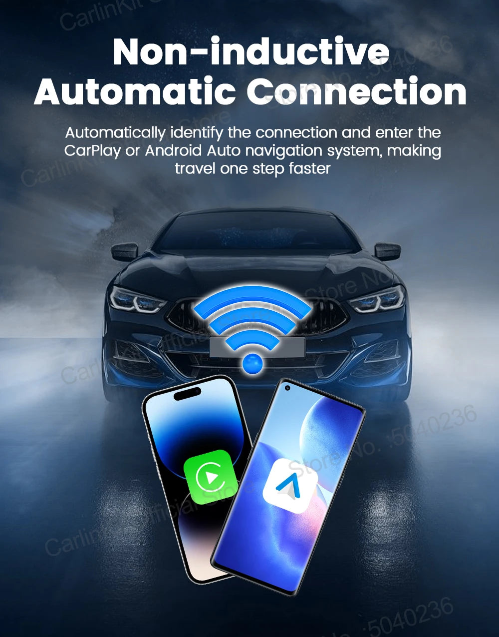 CarlinKit 5.0 Mini Adapter Wireless CarPlay & Android Auto