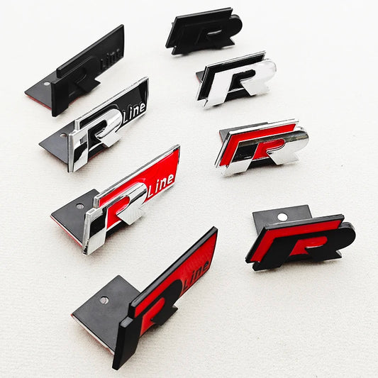 3D Metal R RLine Grille Emblem for VW Golf/Polo GTI