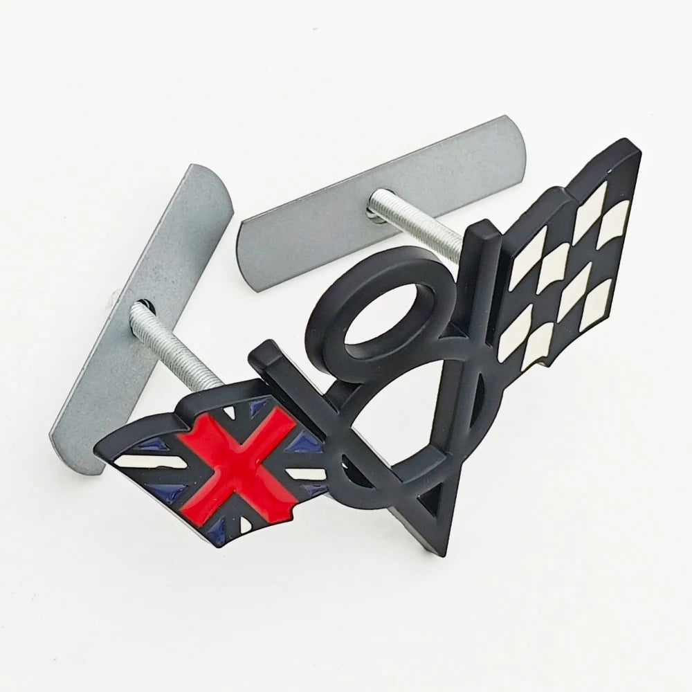 Universal 3D Metal V8 Flag Badge Emblem