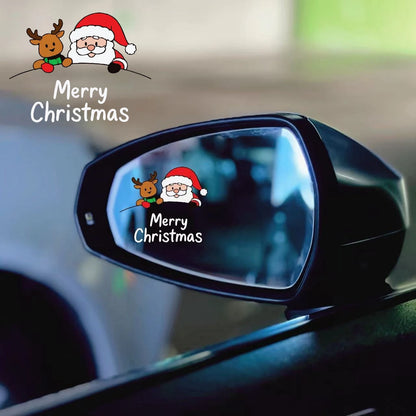 Christmas Santa & Reindeer Stickers for Mirrors & Devices