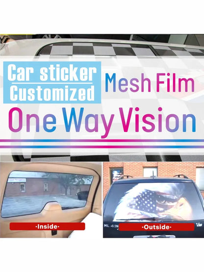 Custom One-Way Vision Car Rear Window Vinyl | Waterproof – Car Accessories | MotorWorld Marketplace