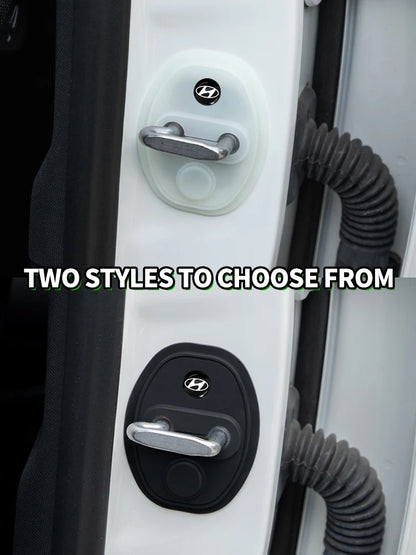 4Pcs Silicone Door Lock Covers for Hyundai