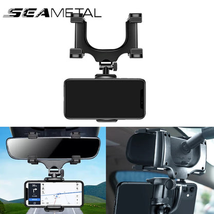 Support de téléphone pour rétroviseur SEAMETAL — Montage stable à 360°