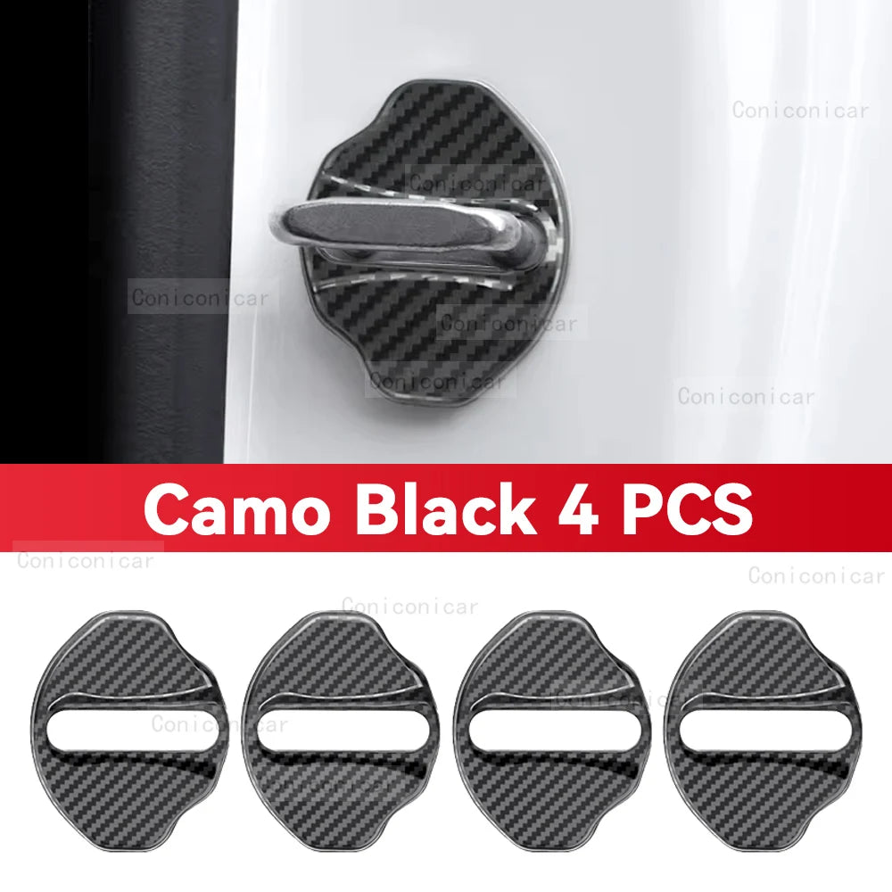 (NOT SOLD TO USA) BMW M3 G80/G81 2021-2023 SS Door Lock Cover Anti-Rust Camo Black 4PCS A – Car Accessories | MotorWorld Marketplace