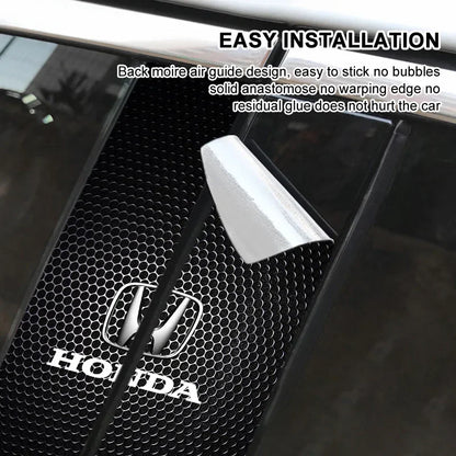 2Pcs Center Pillar Emblem Stickers for Honda Civic Accord