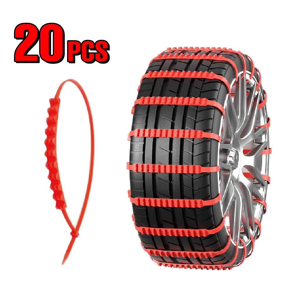 AIVC Anti-Skid Snow Chains | Pro Grade Winter Traction 20pcs – Car Accessories | MotorWorld Marketplace