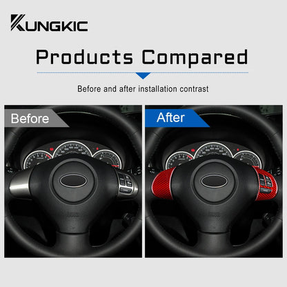 Real Carbon Fiber Steering Wheel Trim for Impreza 09-11 – Car Accessories | MotorWorld Marketplace