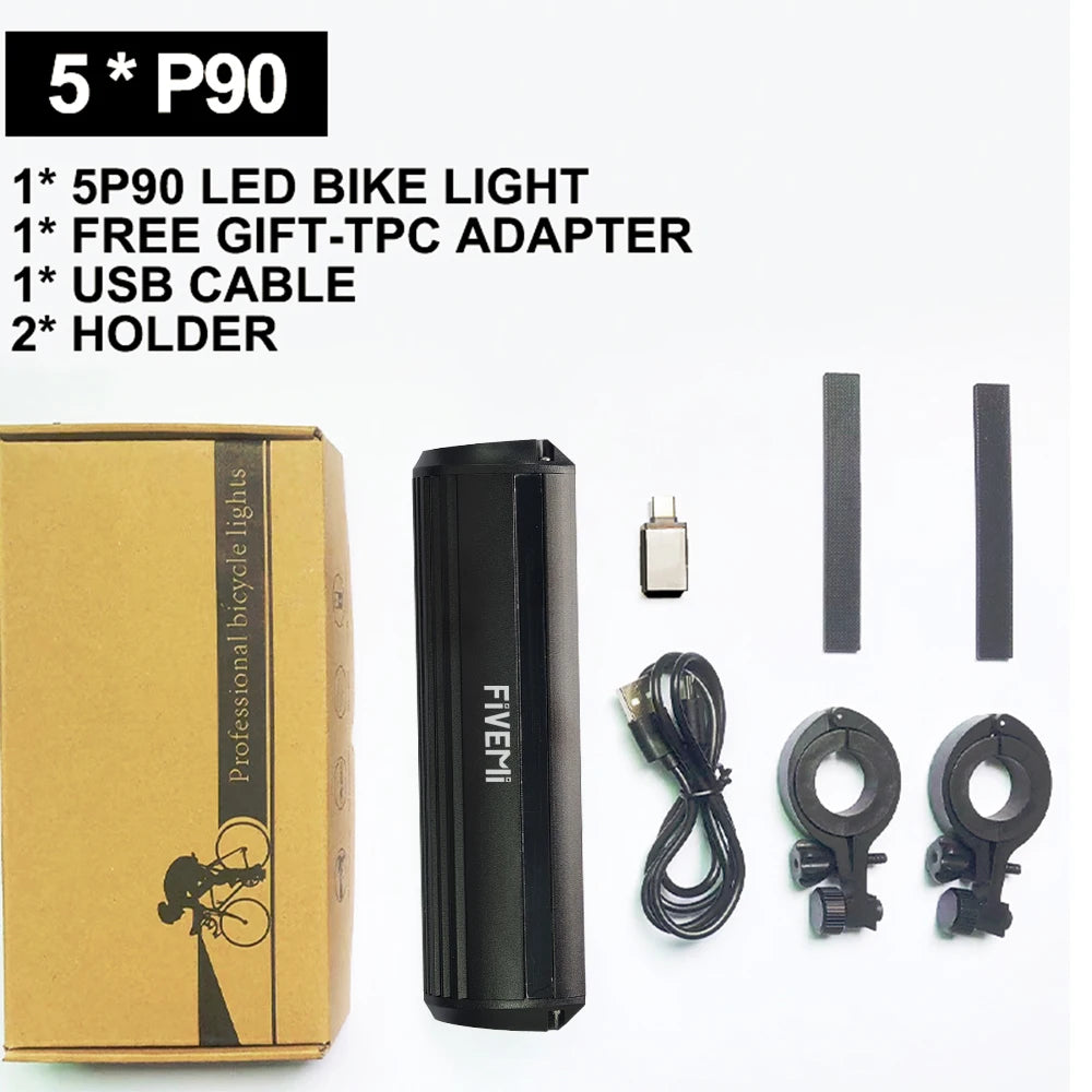 Fivemi 10000mAh Bike Light & Power Bank, USB, Pro Cycling 5P90 10000mAh – Car Accessories | MotorWorld Marketplace