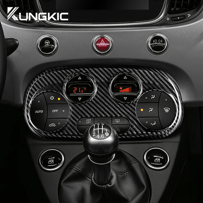 Real Dry Carbon Fiber AC Frame Cover for Abarth 595/695 Fiat