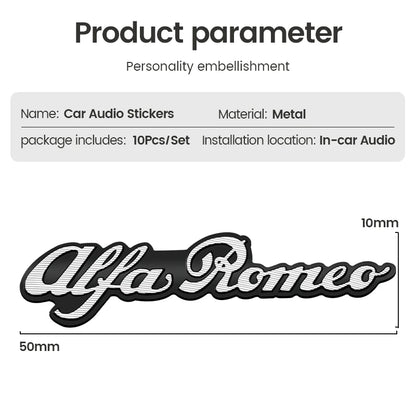 3D Speaker Badge Decal for Alfa Romeo Giulia Stelvio GT