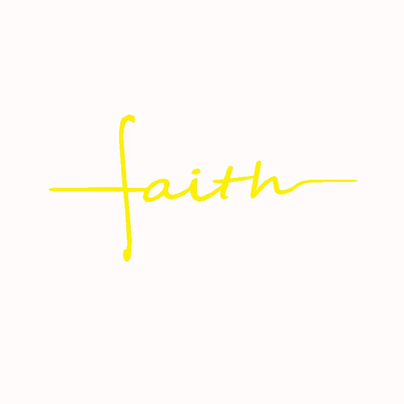 Faith Cross Vinyl Decal – Car Window & Laptop Christian Decor