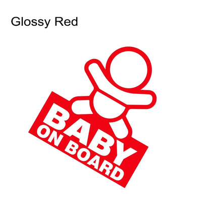 Baby on Board Safety Sticker – Durable Vinyl Car Decal Sign Glossy Red – Car Accessories | MotorWorld Marketplace