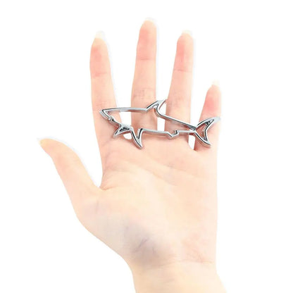 3D Metal Shark Emblem Badge – Premium Car & Bike Styling