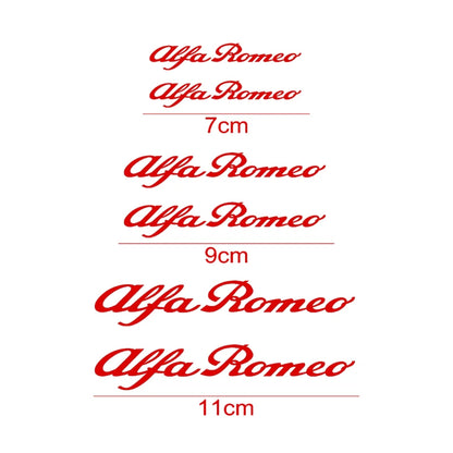 6pcs Alfa Romeo Brake Caliper Stickers Heat Resistant Decals Straight-Red – Car Accessories | MotorWorld Marketplace