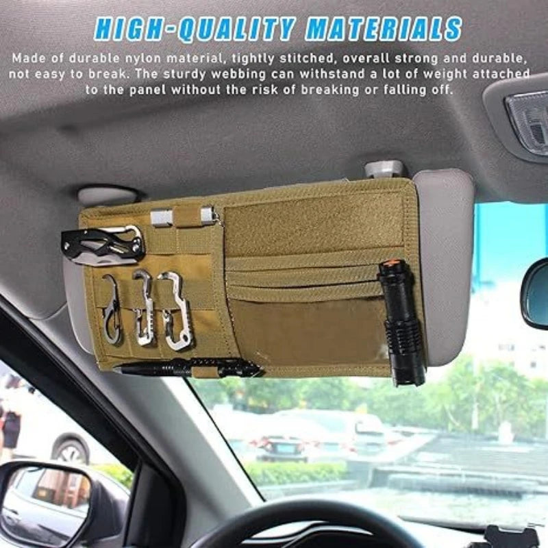 Tactical Molle Car Sun Visor Organizer Pouch – Universal Fit – Car Accessories | MotorWorld Marketplace