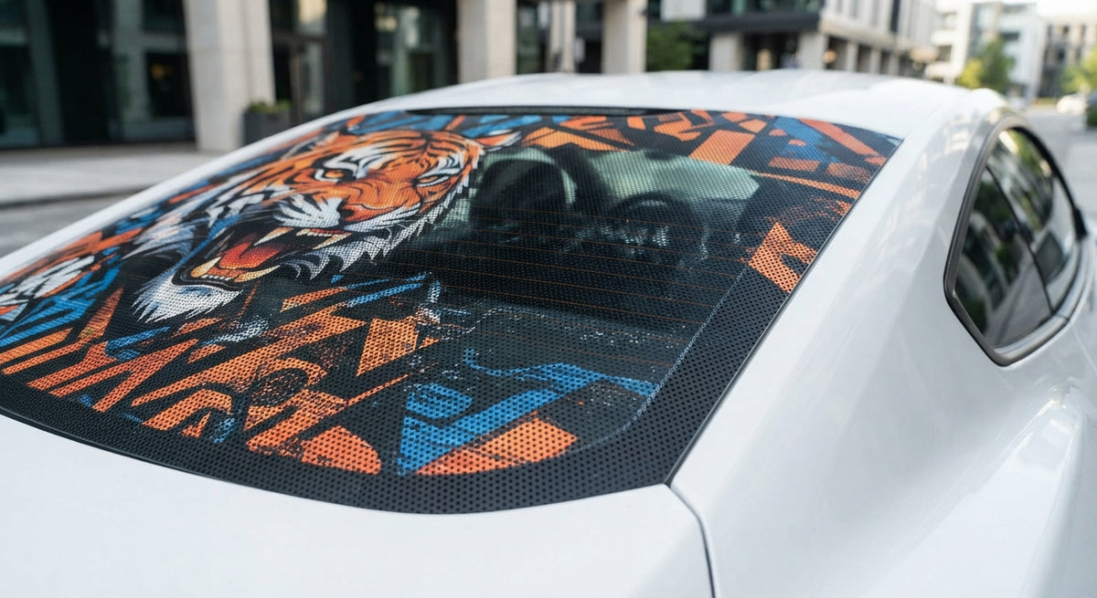 Custom One-Way Vision Car Rear Window Vinyl | Waterproof – Car Accessories | MotorWorld Marketplace
