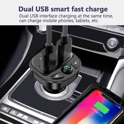 Transmisor FM Bluetooth con cargador USB dual 5.0