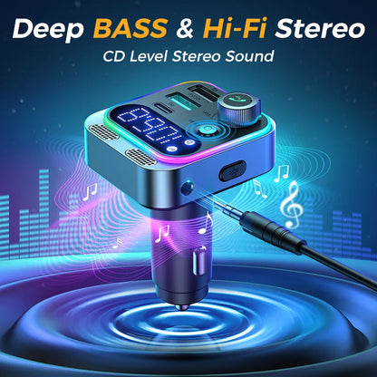 Adaptador de cargador para transmisor FM Bluetooth
