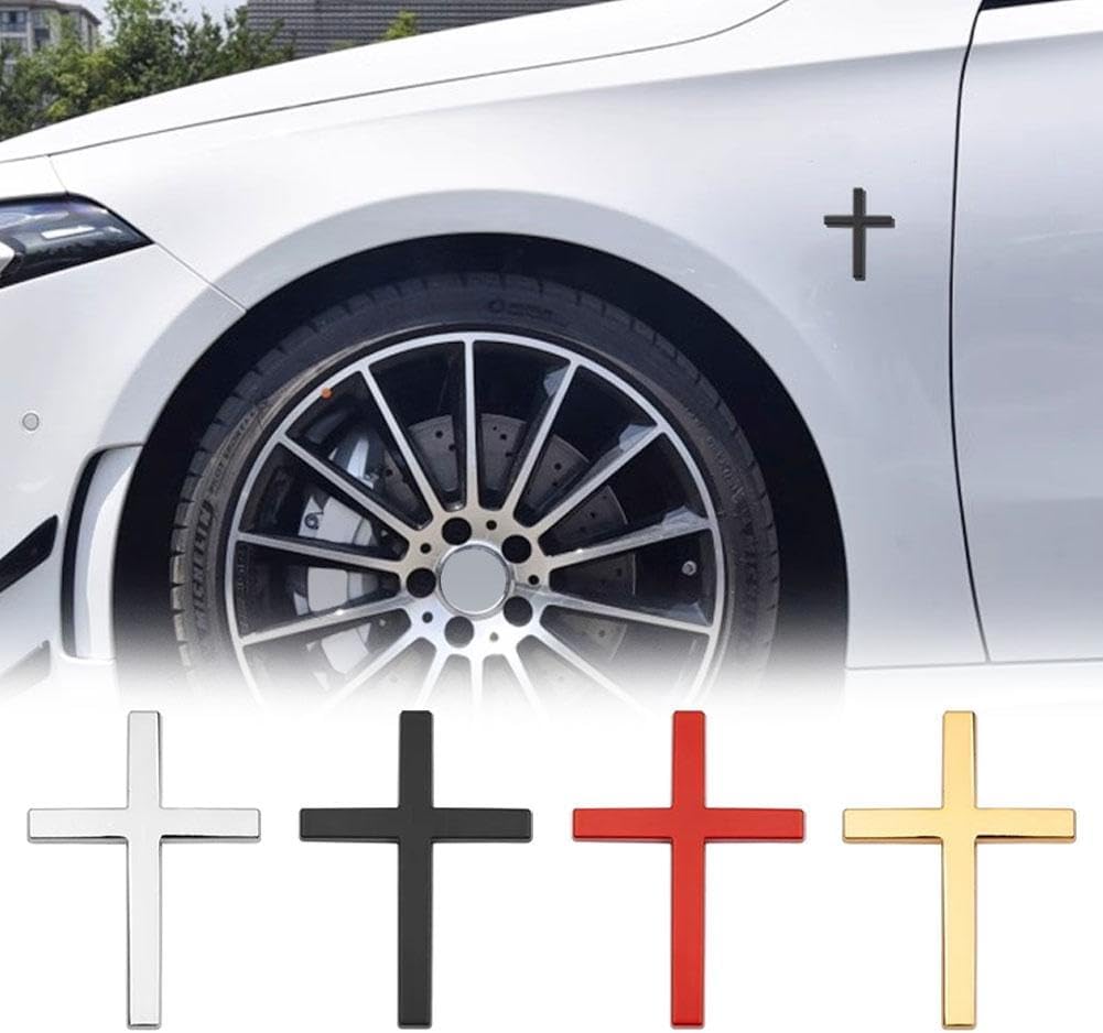 3D Metal Christian Cross Emblem Badge Decal for All Cars – Car Accessories | MotorWorld Marketplace