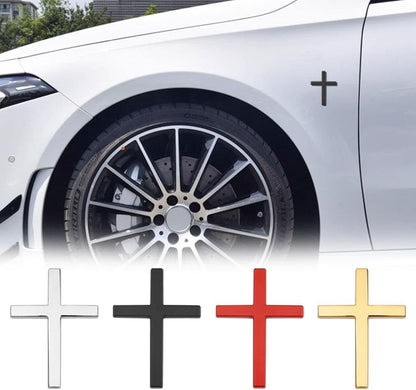 3D Metal Christian Cross Emblem Badge Decal for All Cars – Car Accessories | MotorWorld Marketplace