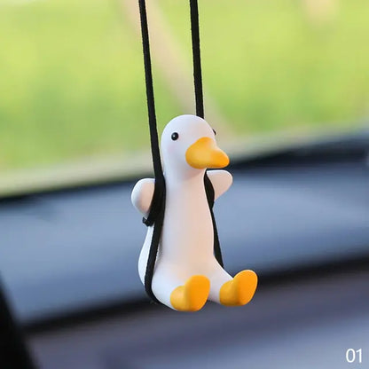 Décoration de voiture suspendue en forme de canard