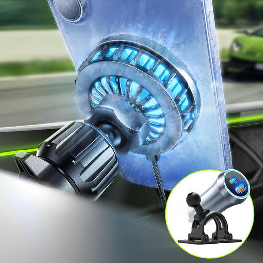 15W Active Cooling Magnetic Wireless Car Charger & Air Vent Phone Mount – Car Accessories | MotorWorld Marketplace