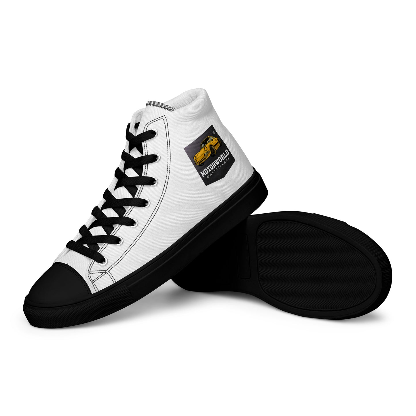 MotorWorld Marketplace High top canvas VIP shoes Black – Car Accessories | MotorWorld Marketplace
