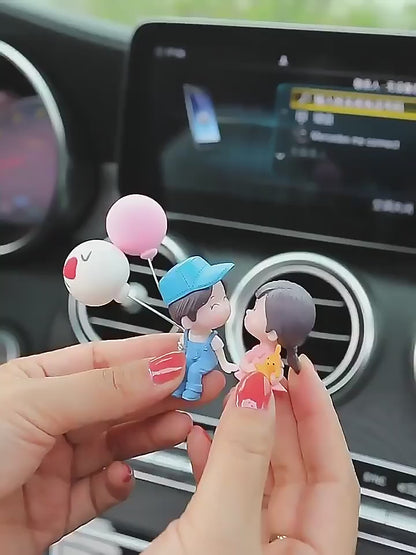 Figurines de couple de dessins animés mignons
