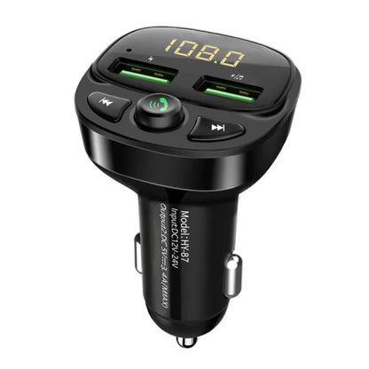Transmisor FM Bluetooth con cargador USB dual 5.0