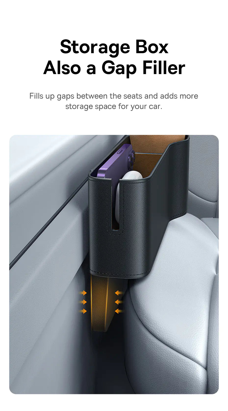 Seat Gap Organizer With Cup Holder