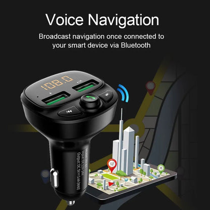 Transmisor FM Bluetooth con cargador USB dual 5.0